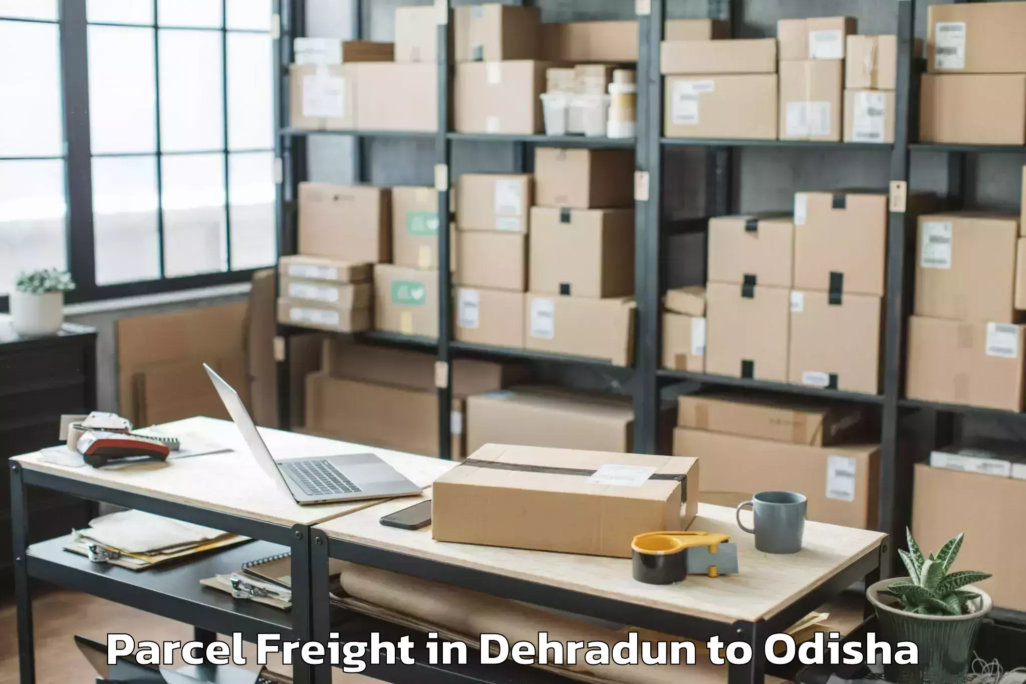 Affordable Dehradun to Tarbha Parcel Freight